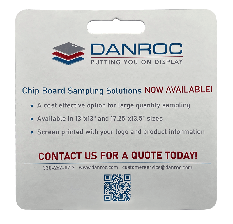 chipboard display board printed