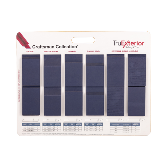 Siding and Trim Sample Boards