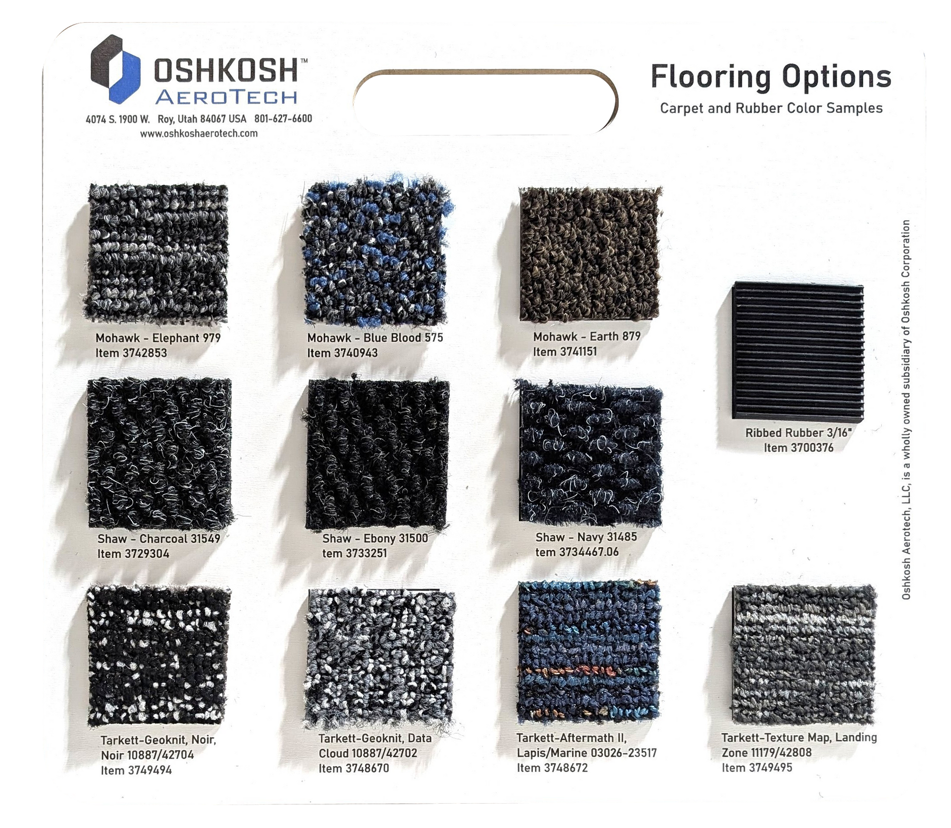 Carpet Sample Boards For Display