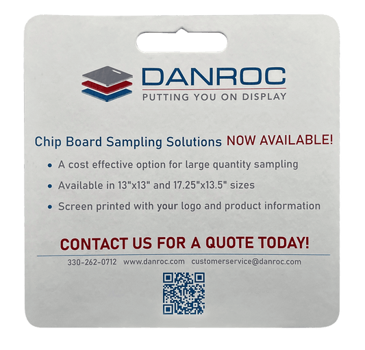 chipboard display board printed