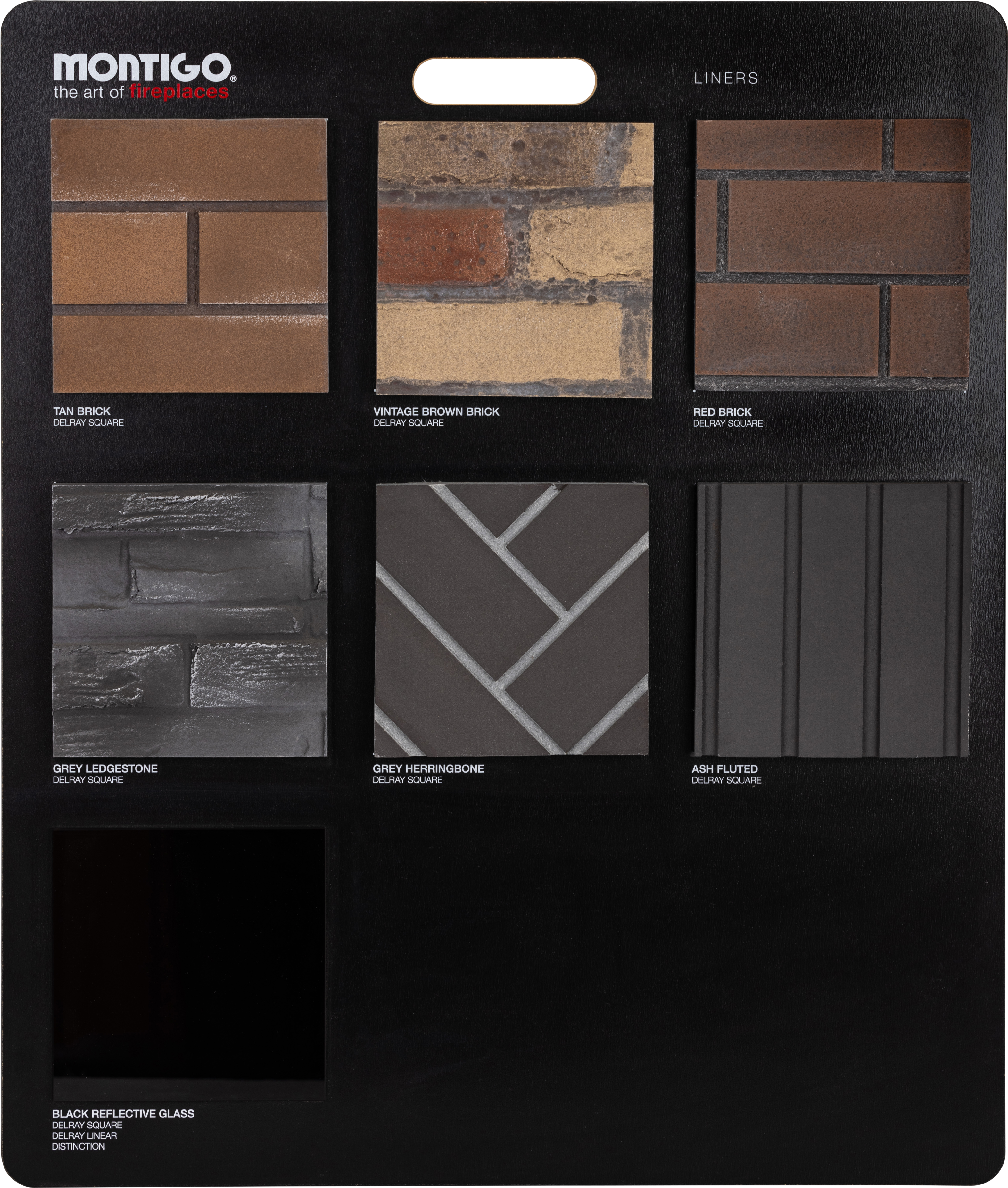 Fireplace Liner Sample Board