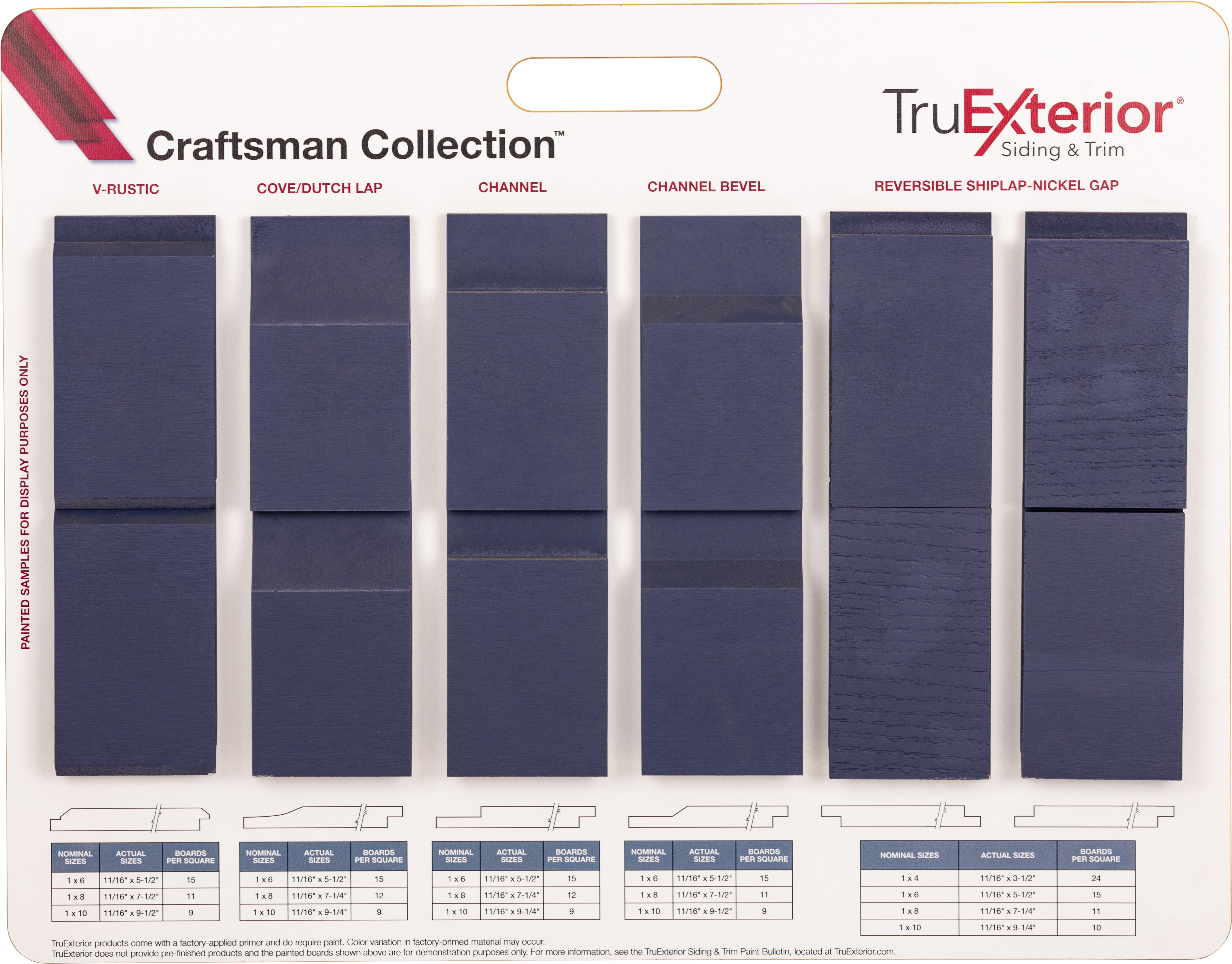 Wooden Siding Sample Board